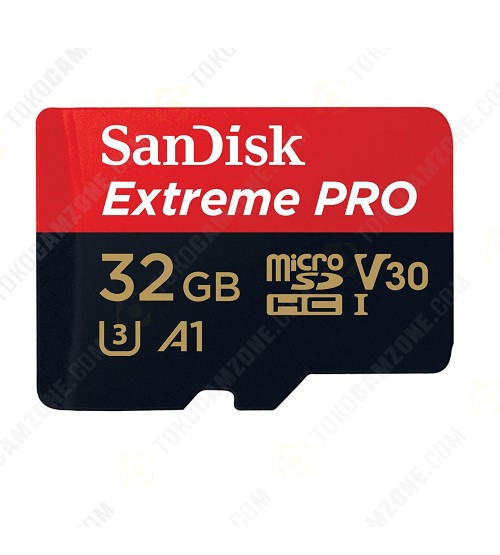 Sandisk Extreme Pro MicroSDHC Card Read 100MBs/Write 90MBs 32GB (With Adapter)